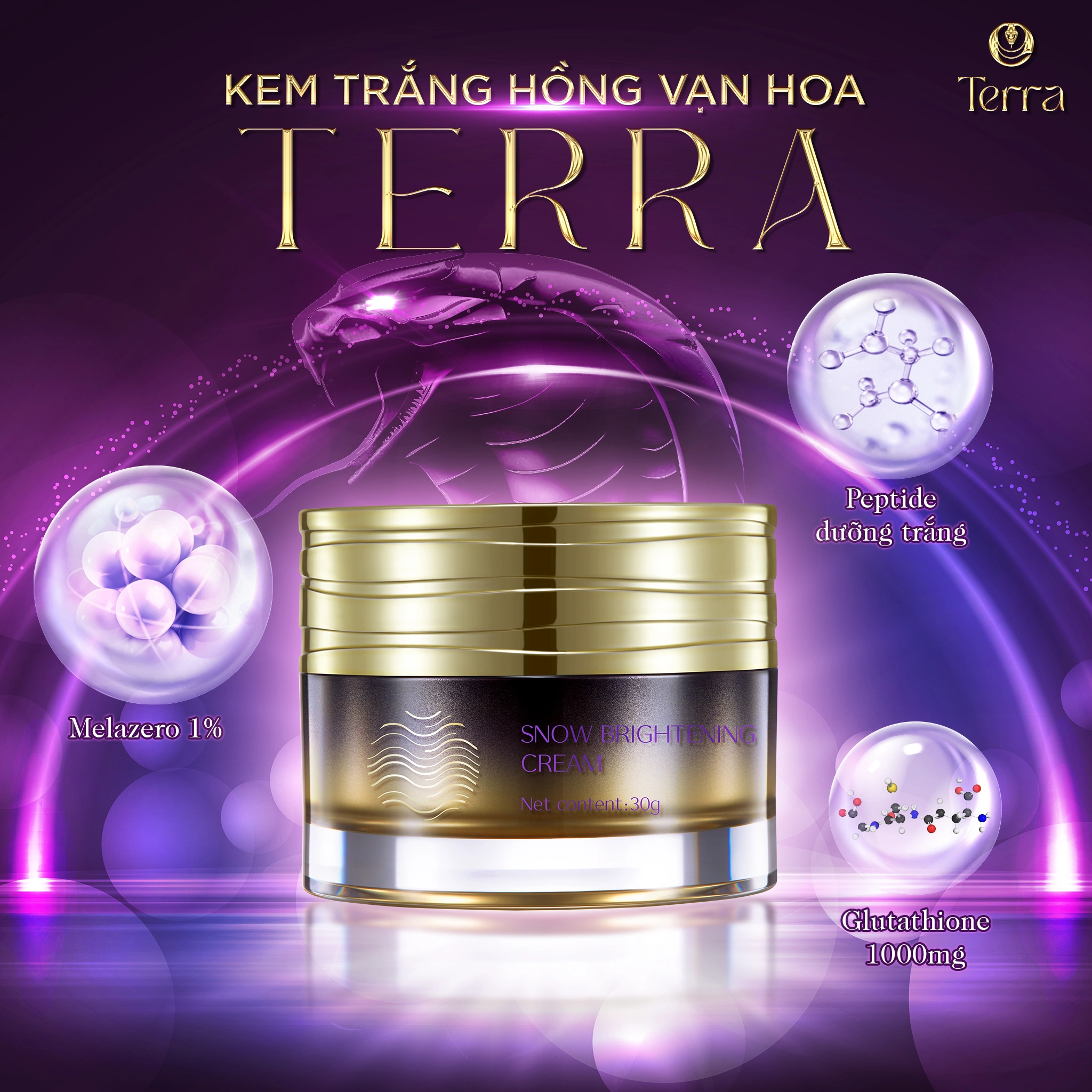 Kem Trắng Hồng Vạn Hoa - Terra