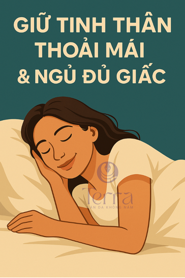 Hình ảnh giữ tinh thần thoải mái và ngủ đủ giấc.