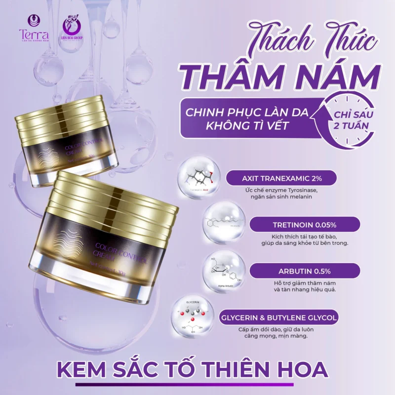 Kem Sắc Tố Thiên Hoa - Giải Pháp Hiệu Quả Cho Làn Da Thâm Nám - TERRA