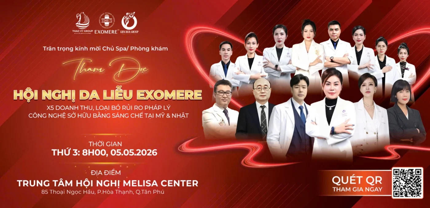 HỘI NGHỊ DA LIỄU EXOMERE VIỆT NAM 2026: KỶ NGUYÊN VI KIM SINH HỌC SEOUL ĐỔ BỘ – CƠ HỘI VÀNG CHO CHỦ SPA
