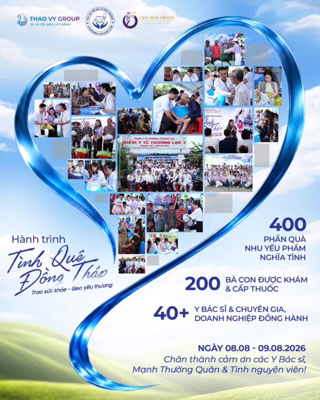 TÌNH QUÊ ĐỒNG THÁP 2026 - LIÊN HOA GROUP: HÀNH TRÌNH TRAO SỨC KHỎE, GIEO YÊU THƯƠNG VÀ LAN TỎA TRÁCH NHIỆM CỘNG ĐỒNG